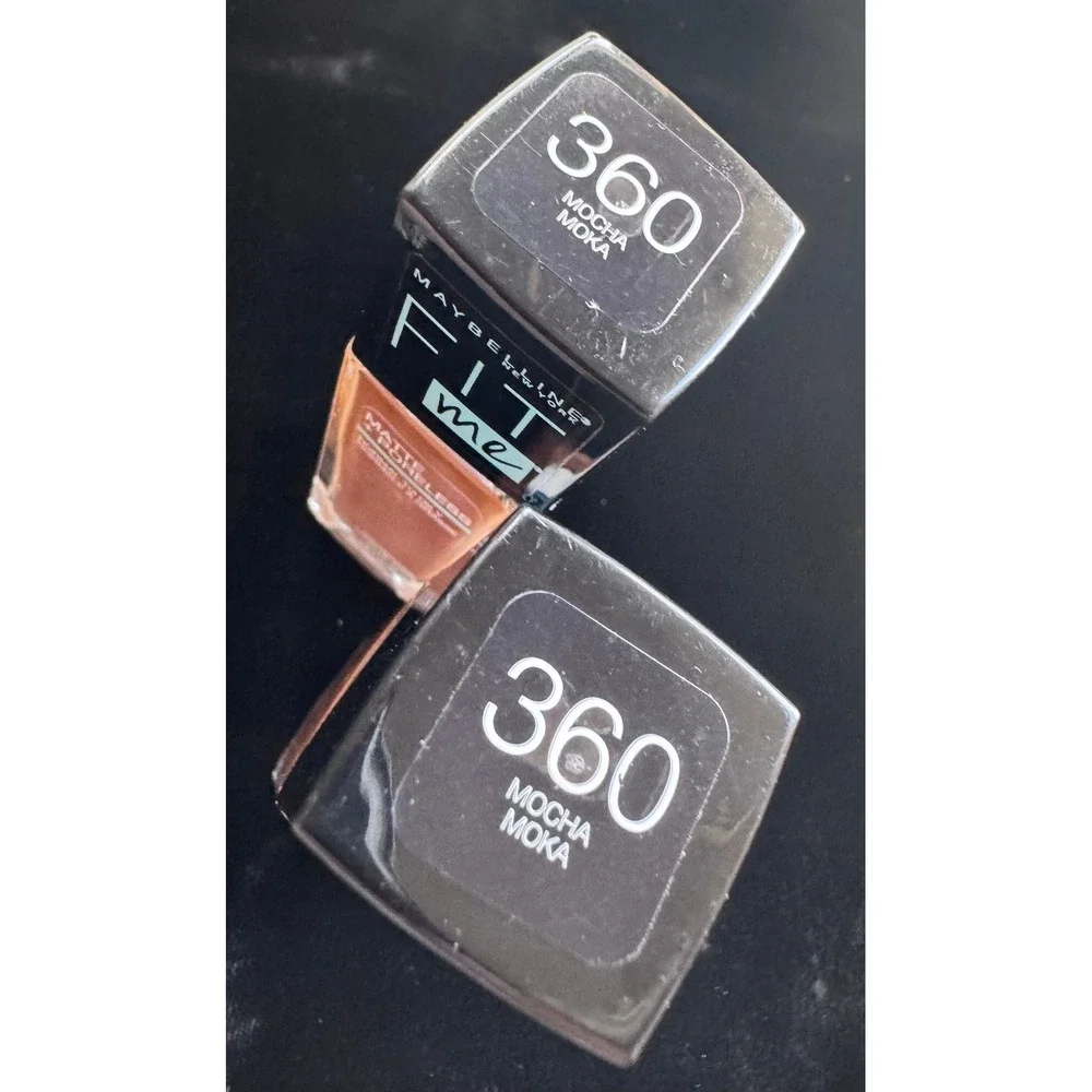 2pk Maybelline Fit Me Matte + Poreless Foundation 360 Mocha 1oz New Sealed